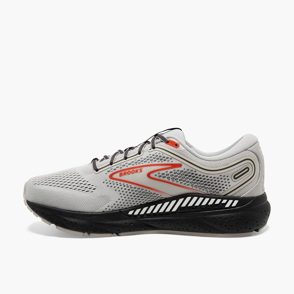 Chaussures Running Route Brooks Beast GTS 23 Grise Rouge Foncé Homme | BZO-1724779